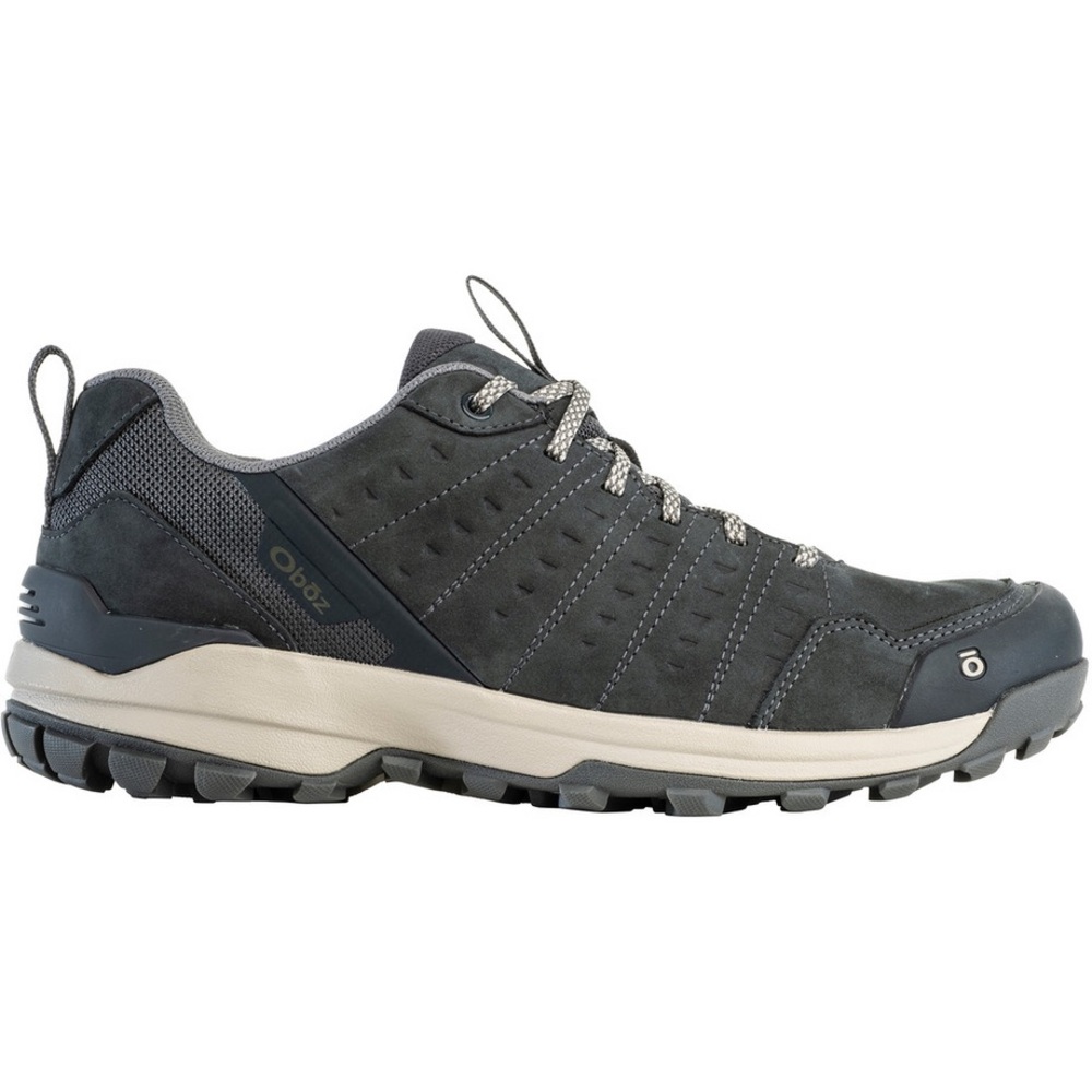 Oboz Sypes Wide Leather Waterproof Hiking Shoes Lava Rock Size 8